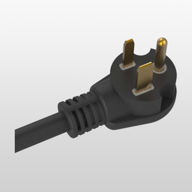 LA008C Enchufe de conexión a tierra de 2 polos y 3 cables