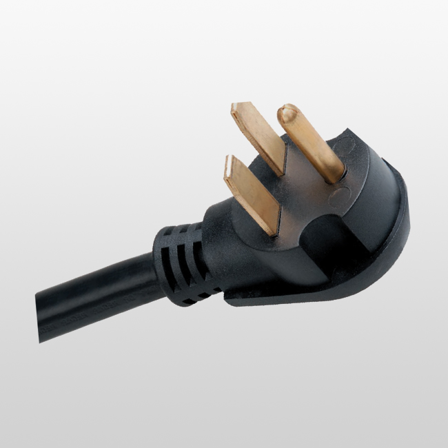 LA008E Enchufe de conexión a tierra de 2 polos y 3 cables