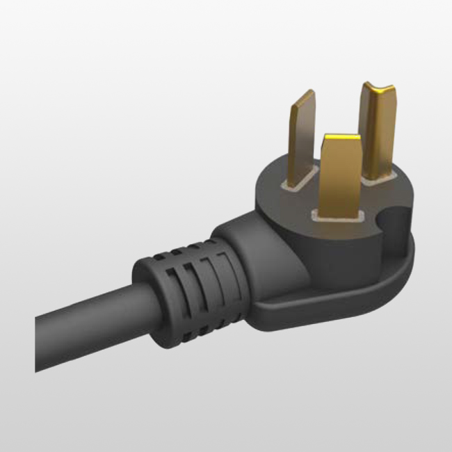LA008H Enchufe de conexión a tierra de 3 polos y 3 cables