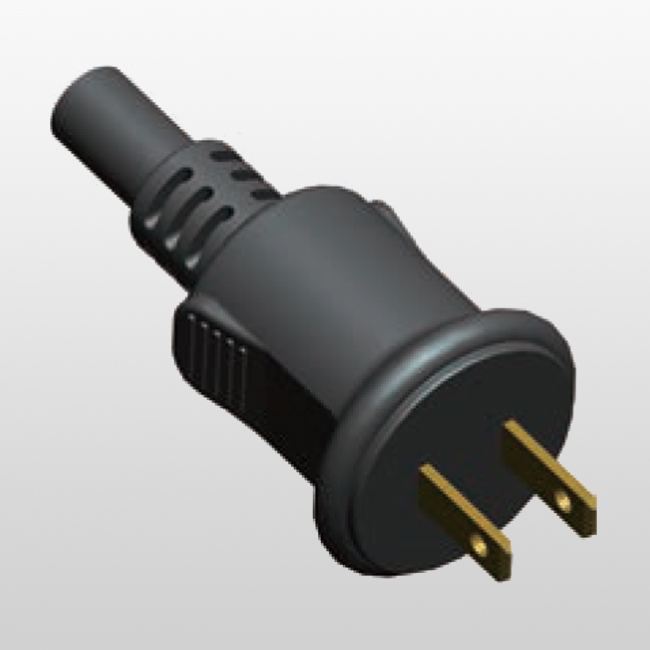 LA01WL/LA02WZ Enchufe y receptáculo impermeables para uso en exteriores, 2 polos, 2 cables