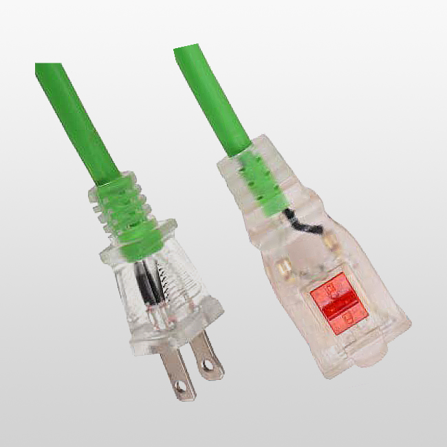 LA001HA/LA002CB Cable de extensión de salida única de 2 conductores con bloqueo de conexión a tierra 1-15 125 V