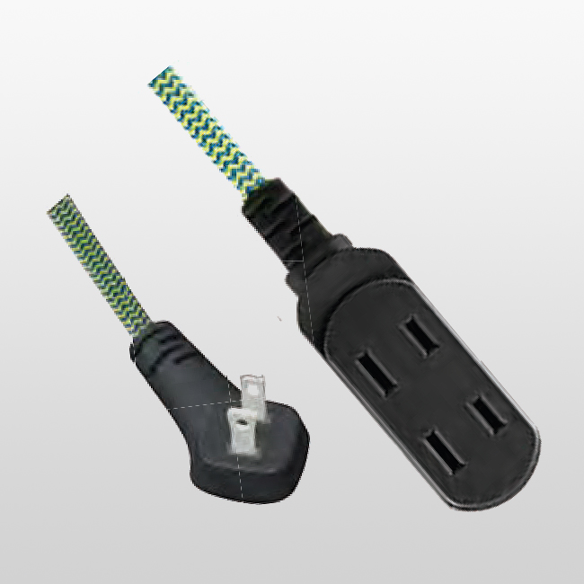 LA001HA/LA002I Alargador 2 conductores 3 salidas 1-15P15A 125V~