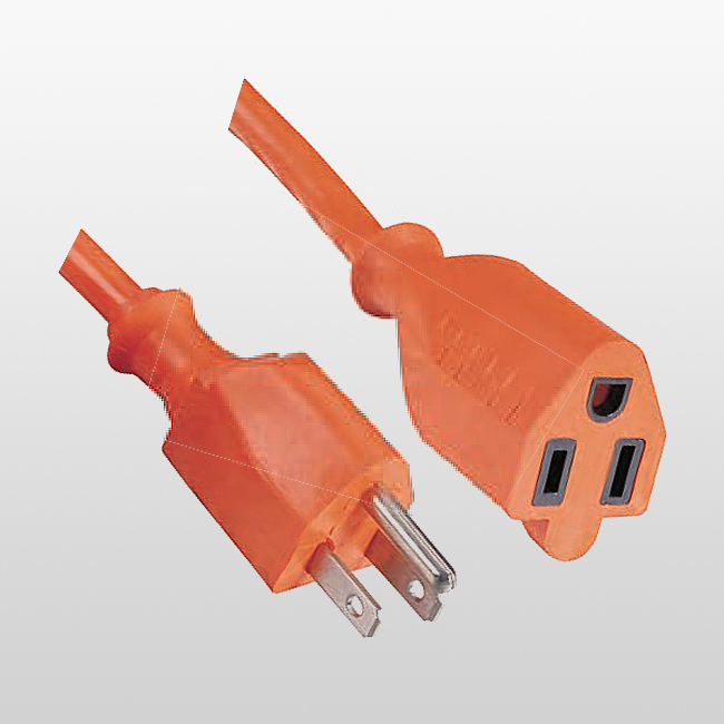 LA004F/LA005D Cables de extensión de salida única de 3 conductores 5-15P 15A 125V~