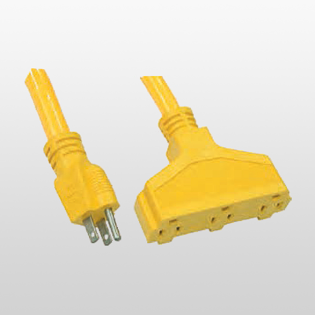 LA004H/LA052F LA087A Cables de extensión de 3 conductores y 3 salidas 5-15P 15A 125V~