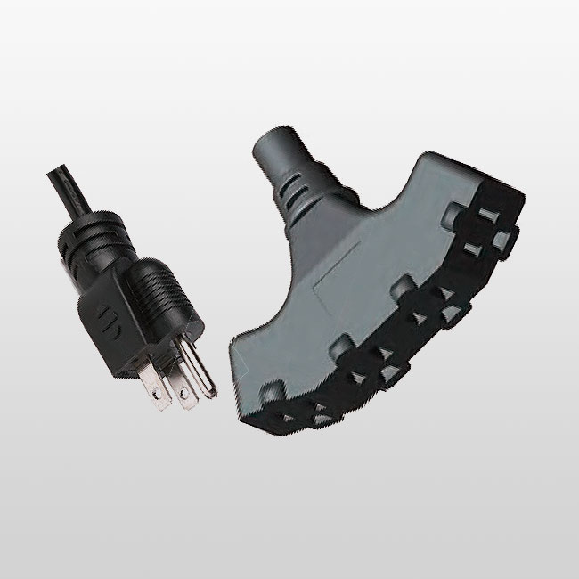 LA004H/LA052QA Juego de cables de 3 conductores y 4 salidas 5-15