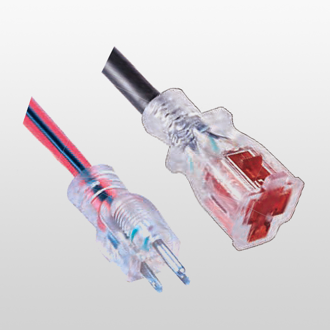LA004I/LA005ZB Cable de extensión de salida única de 3 conductores con bloqueo de conexión a tierra 5-15 125 V
