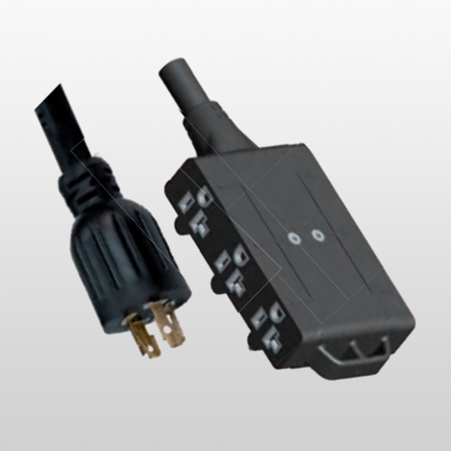 LA045A/LA620 Juego de cables adaptadores de 3 conductores y seis salidas 5-20