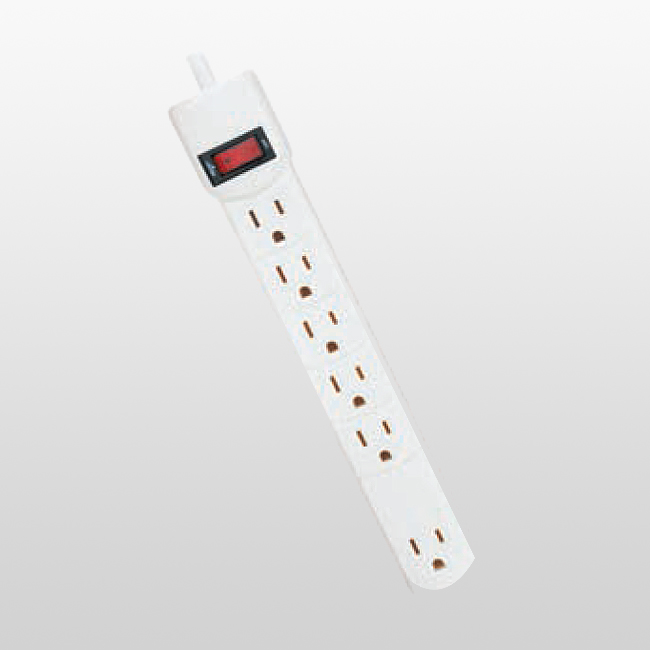 LPU5+1C Grifo de alimentación para electrónica doméstica de 6 salidas