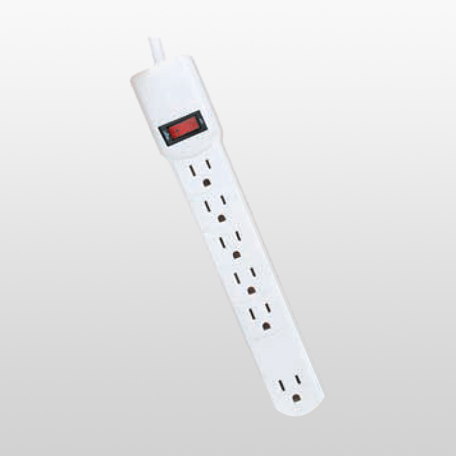 LPU5+1D Grifo de alimentación para electrónica doméstica de 6 salidas