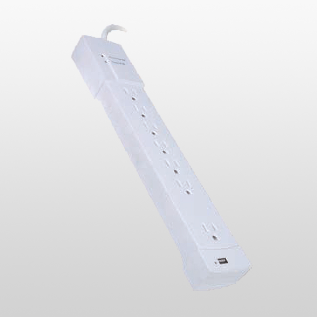 LPU6+1US Grifo de alimentación para electrónica doméstica de 6 salidas