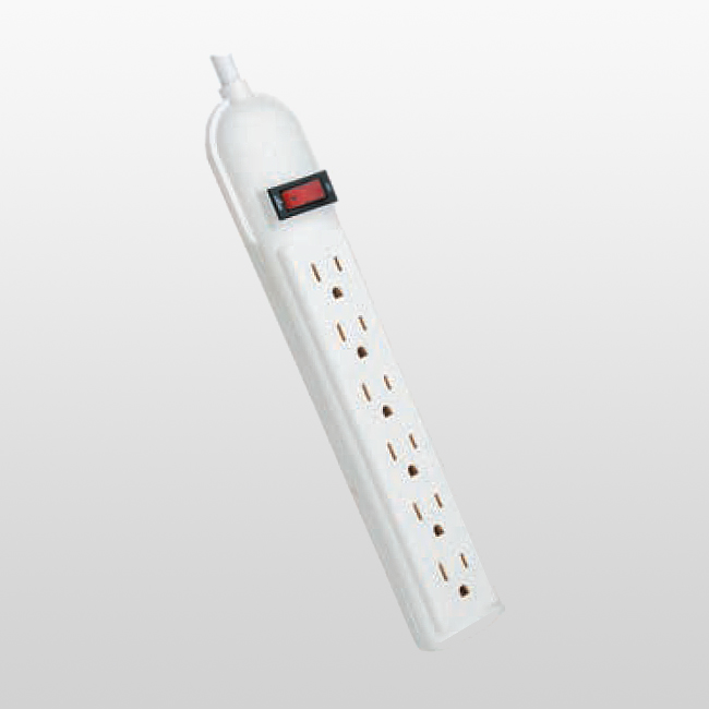 LPU6F Grifo de alimentación para electrónica doméstica de 6 salidas