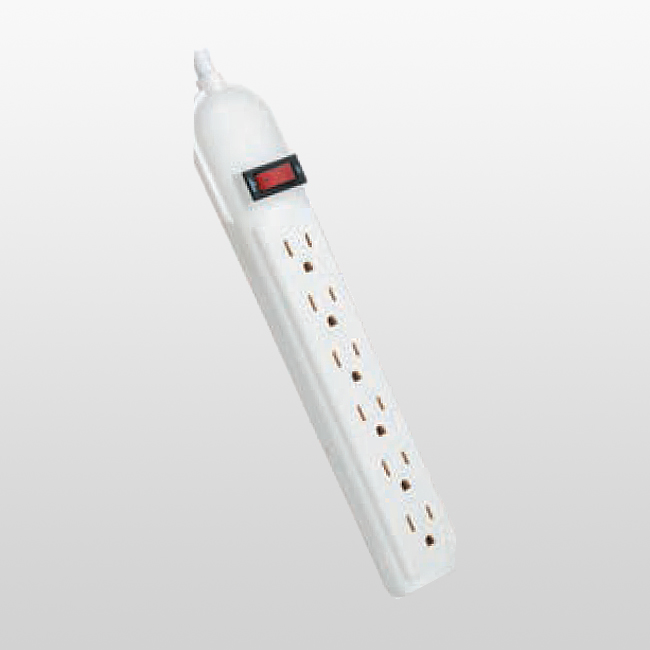 LPU6FS Grifo de alimentación para electrónica doméstica de 6 salidas