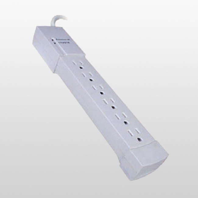 LPU6WS Grifo de alimentación para electrónica doméstica de 6 salidas
