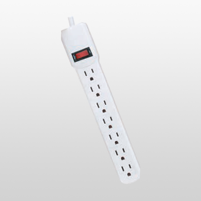 LPU7DS Protector contra sobretensiones para dispositivos electrónicos domésticos de 7 salidas