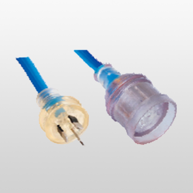 LA021D/LA024D Juego de extensión de cable con luz tanto con enchufe como con toma