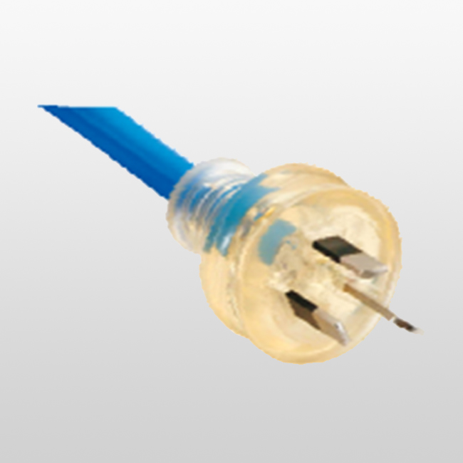 LA021D Enchufe no recableable de 3 conductores con cubierta translúcida Con indicador luminoso
